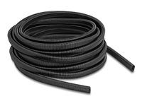 Plastic cable protection conduit in oval