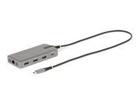 Travel Laptop Docking Station (117B-USBC-MULTIPORT) - Dokovací stanice - USB-C 3.2 Gen 2 / Thunderbolt 3 / Thunderbolt 4 - 2 x HDMI, 2 x DP - 1GbE