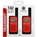 MOTOROLA T42 WALKIE TALKIE Red 2ks