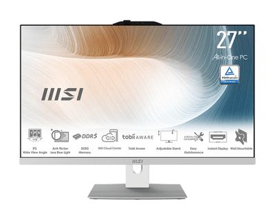 MSI Modern/AM272P 1M-1437EU/27"/FHD/5-120U/16GB/512GB/Intel int/W11P/Bílá/3R