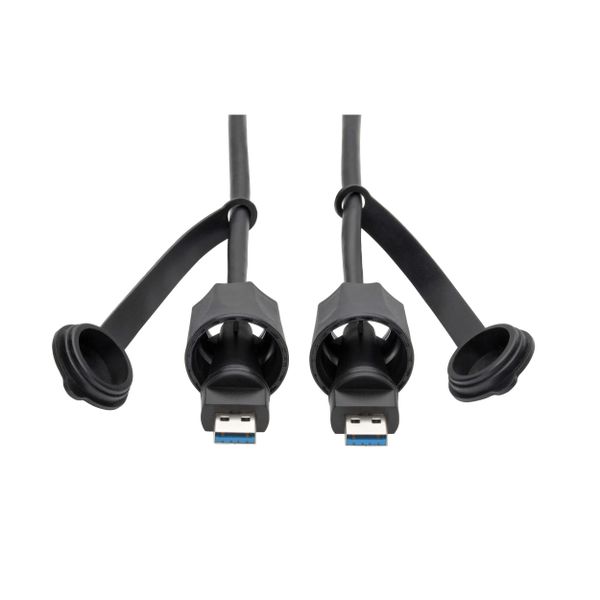 Kabel USB-A / USB-A, SuperSpeed, USB 3.0/3.1, odolný IP68, stíněný, (Samec/Samec), 1.83m