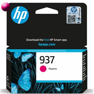 HP 937, Cartridge, purpurová (magenta) (4S6W3NE)