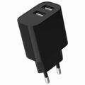 GEMBIRD TA-UC-2A12-01, Nabíječka, 2x USB-A, 12W, černá