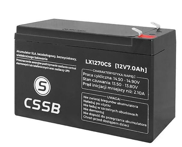 Baterie olověná 12V/7,0Ah LTC LX1270CS gelový akumulátor