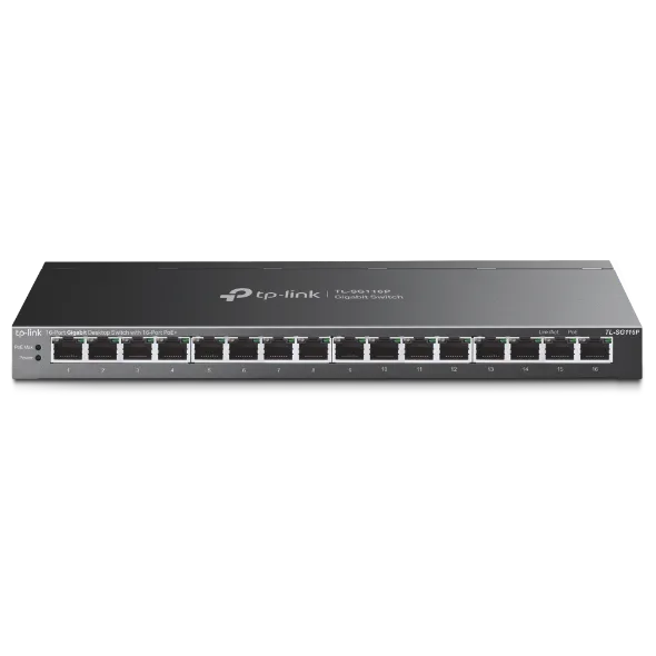 TP-Link Switch 16-Port/100/1000Mbps, PoE+