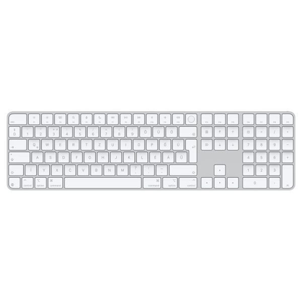Apple Magic Keyboard Numeric Touch ID/Bezdrátová Bluetooth/HU layout/Bílá