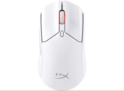 HyperX Pulsefire Haste 2/Herní/Optická/Pro praváky/26 000 DPI/USB+BT/Bílá