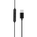 DELTACO HL-W110, USB-C sluchátka do uší, blk