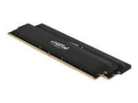 Crucial Pro OC - DDR5 - sada - 64 GB: 2 x 32 GB - DIMM 288-pin - 3000 MHz / PC5-48000 - CL40 - 1.35 V - bez vyrovnávací paměti - on-die ECC - černá