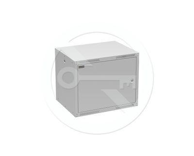 Rozvaděč nástěnný GrandN Duo 9U 450mm, dveře plech, RAL7035, GrandND-9U-645-21-G