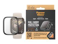 PanzerGlass ochranný kryt Apple Watch 9/8/7 45mm s D3O technologií - černý rámeček