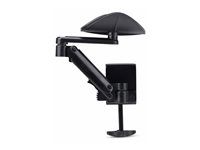 Montážní sada (arm rest) - plast, hliník, ocel - černá - upevnitelné na stůl