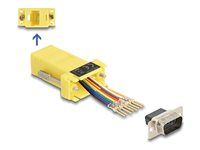 D-Sub 9 pin male to RJ45 female Assembly