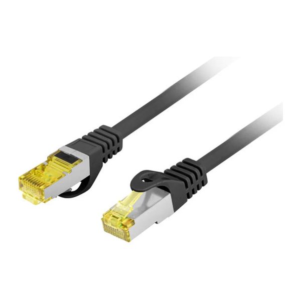 Patchcord CAT.6A s/ftp lszh cu 10M čierny fluke pas