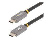 USB C to C cable (CC1M-40G-USB-CABLE) - USB kabel - USB-C (M) do USB-C (M) - USB 2.0 / USB 3.1 / USB 3.2 / USB4 / Thunderbolt 3 / Thunderbolt 4 - 1 m - podporuje 4K, podpora 8K, USB napájení (100W), rychlost přenosu dat až 40 Gbps - černá