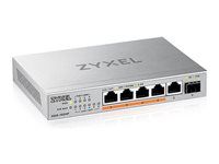 Přepínač - nespravovaný - neřízený - 5 x 100/1000/2.5G (PoE++) + 1 x Gigabit SFP / 10 Gigabit SFP+ - desktop, pro připevnění na zeď - PoE++ (70 W)
