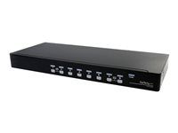 Startech 8 Port VGA KVM Switch - 1U Rack Mount - USB VGA KVM Switch with Audio - 1920 x 1440 @60hz - KVM Video Switch (SV831DUSBAU) - Prepínac KVM / audio - 8 x KVM / zvuk - 1 místní uživatel - desktop - pro P/N: RK3236BKF, RK4236BKB, RK4242BK24, RK4242BK30, RKCONS1701, RKCONS17HD, RKQMCAB12V2