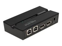 USB periferní sharing switch - 2 x USB 2.0 - pro připevnění na zeď, umožňuje montáž na povrchy