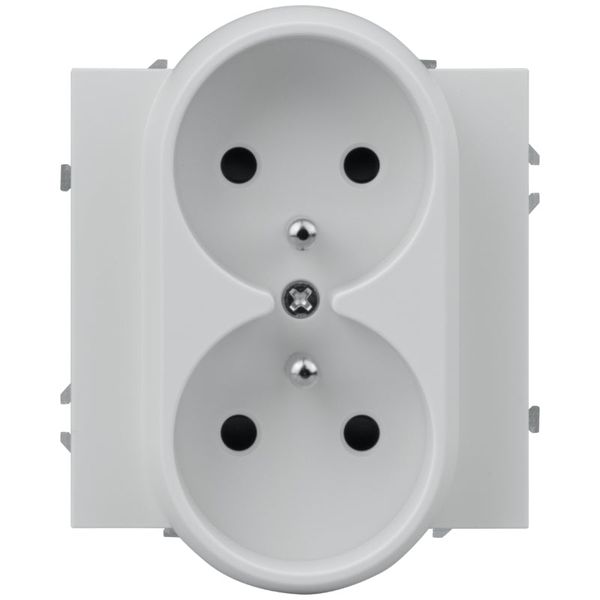 Dvojitá zásuvka DPM MOXY MOX1029W, bílá