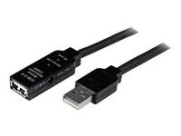 M/F - USB extension cable - USB (M) to USB (F) - USB 2.0 - 66 ft - active - black - USB2AAEXT20M - Prodlužovací šňůra USB - USB (M) do USB (F) - USB 2.0 - 20 m - aktivní - černá - pro P/N: SVA5H2NEUA, UUSBOTG