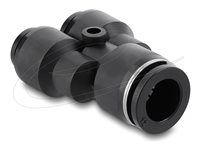 Pneumatic Connector 2 x 8 mm to 1 x 12 m