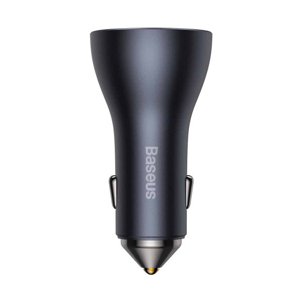 Baseus CGJP010013 Nabíječka do Auta Triple Quick Charger USB/USB-C/USB-C 65W Dark Grey