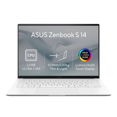 ASUS Zenbook S14 OLED/UX5406AA-OLED465XZ/U7-355/14"/2880x1800/T/32GB/1TB/Intel int/W11P/White/2R