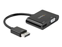Multiport Video Dongle (DP2VGAHD20) - Video adaptér - DisplayPort s piny (male) do HD-15 (VGA), HDMI se zdířkami (female) - 23.2 cm - černá - podporuje 4K