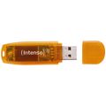INTENSO Rainbow Line, 64GB, USB 2.0, Orange