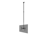 Montážní sada (stropní montáž) - plný pohyb - pro plochý panel - ocel - černá - velikost obrazovky: 37"-70"