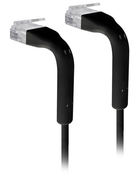 Ubiquiti U-Cable-PATCH-RJ45-BK, Ethernet Patch Kabel, 0,1m (0,22m s konektory), Cat6, černý