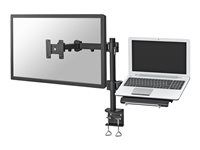 Montážní sada - plný pohyb - pro LCD displej / notebook - černá - velikost obrazovky: 10"-27" - upevnění svorkou, upevnitelné na stůl