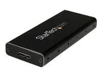 USB 3.1 (10Gbps) with USB-C Cable - External Enclosure for USB-C Host - Aluminum (SM21BMU31C3) - Kryt úložiště - M.2 - SATA 6Gb/s - USB 3.1 (Gen 2) - černá, stříbrná - pro P/N: TBLT3MM1MA, TBLT3MM2M, TBLT3MM2MA