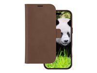 Pouzdro s klopou pro mobilní telefon - kompatibilita s MagSafe - kůže full-grain - dark tan - pro Apple iPhone 16 Pro Max