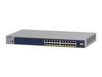 Přepínač - L3 Lite - inteligentní - 16 x 10/100/1000 (PoE) + 8 x 10/100/1000 (PoE+) + 4 x SFP - Lze montovat do rozvaděče - PoE+ (192 W)