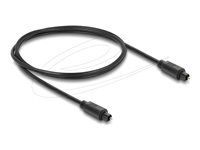 Delock - Digitální audio kabel (optický) - TOSLINK s piny (male) do TOSLINK s piny (male) - 1 m - optické vlákno - cerná