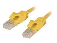 Patch kabel - RJ-45 (M) do RJ-45 (M) - 7 m - UTP - CAT 6 - lisovaný, provedení bez hrbolků, licna - žlutá