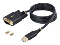Rugged TPE Construction (1P3FFCB-USB-SERIAL) - USB / sériový kabel - USB (M) do DB-9 (M) - 1 m - černá
