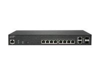 Přepínač - řízený - 10 x 10/100/1000 (PoE+) + 2 x gigabitů SFP - desktop - PoE+ (130 W)
