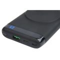 DELTACO PB-Q1003, Qi Powerbank 10000mAh, černá