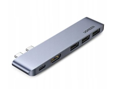 UGREEN CM251 5v1 USB-C Hub pre MacBook, HDMI 4K, 3× USB 3.0, Thunderbolt 3, 100 W – 60559