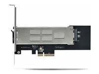 Startech M.2 NVMe SSD to PCIe x4 Mobile Rack/Backplane with Removable Tray for PCI Express Expansion Slot, Tool-less Installation, PCIe 4.0/3.0 Hot-Swap Drive Bay, Key Lock - 2 Keys Included - Adaptér rozhraní - M.2 - M.2 NVMe Card / PCIe 4.0 (NVMe) - PCIe 4.0 x4 - cerná, stríbrná - pro Startech Expansion Slot Rear Exhaust Cooling Fan with LP4 Connector (FANCASE)