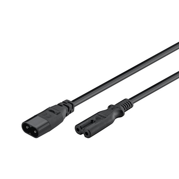 Kabel prodlužovací C7/C8 GOOBAY 97201 2m černý
