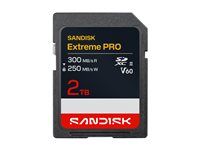 SanDisk Extreme PRO - Paměťová karta flash - 2 TB - Video Class V60 / UHS-II - SDXC UHS-II