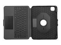 Targus Versavu - Klávesnice a pouzdro - s trackpad - podsvícená - bezdrátový - Bluetooth 5.0 - QWERTY - severské jazyky - černá