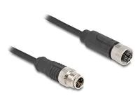 M12 Cable X-coded 8 pin male to female P