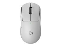 Myš - hraní - optický - 5 tlačítka - bezdrátový - 2.4 GHz - přijímač USB Logitech LIGHTSPEED - bílá