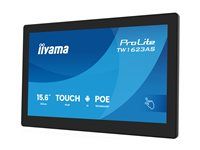 iiyama ProLite TW1623AS-B3P - Android PC - dotykový panel PC 1 RK3568 - RAM 4 GB - SSD - eMMC 32 GB - Mali-G52 - Bluetooth 5.2, Gigabit Ethernet - Android 13 - monitor: LED 15.6" 1920 x 1080 (Full HD) dotykový displej - černá, matná