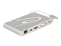 Dokovací stanice - USB-C - VGA, HDMI, Mini DP - 1GbE