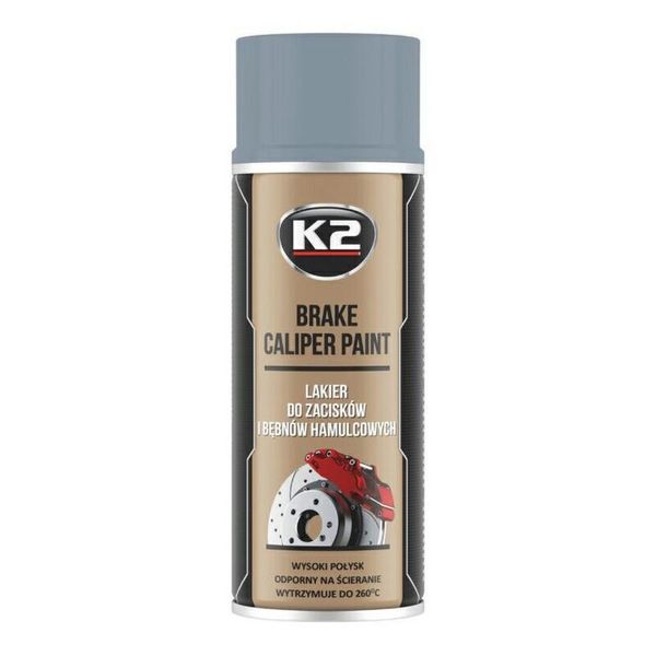 K2 Barva na brzdové třmeny 400ml stříbrná